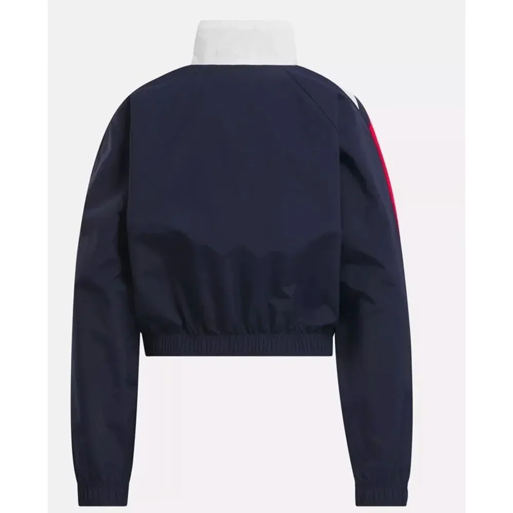 Reebok Womens Classics Franchise‎ Track Colorblock Navy Size L Activewear $75